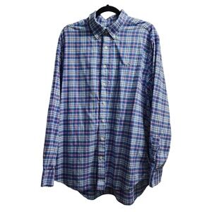 Vineyard Vines By Shep And Ian Shirt Mens Size Extra Large Plaid Button‎ Up Slim